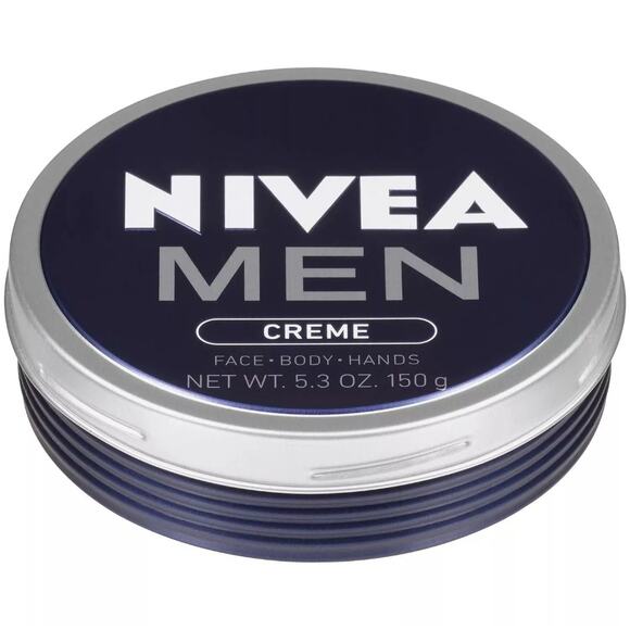 NIVEA Men Creme Multipurpose Cream For Men Face, Hand, Body Lotion 2.6 OZ Tin - Picture 1 of 9